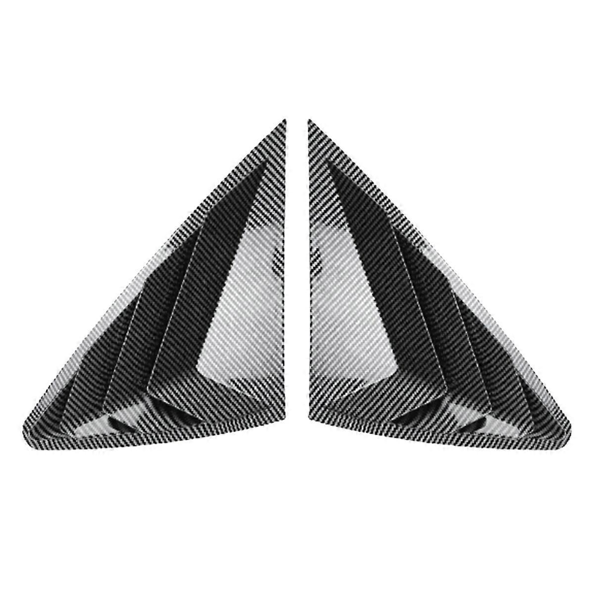Car Rear Triangular Window Louvers Shutters Blinds Cover Trim for - GLC Coupe C254 2024+ Carbon Fib