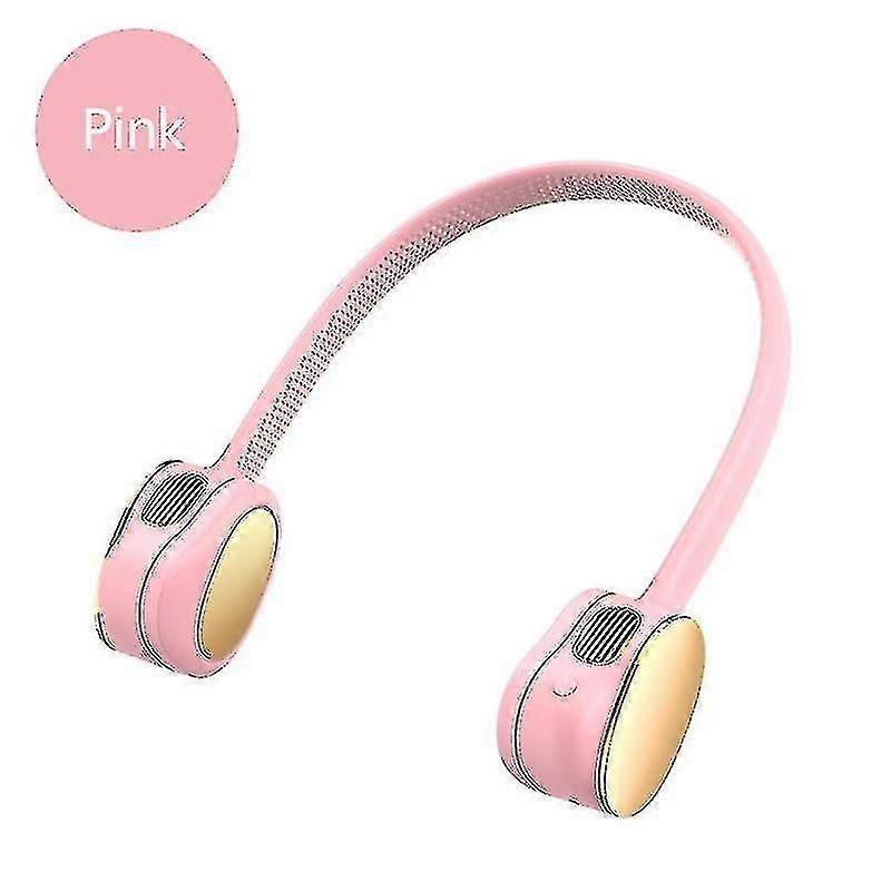 Mini Portable Leafless Hanging Neck Fan Usb Rechargeable
