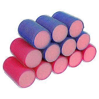 12pcs Hair Curlers Spugna Hair Rollers Girls Bangs Hair Rollers Hair Curlers To In (colore casuale)