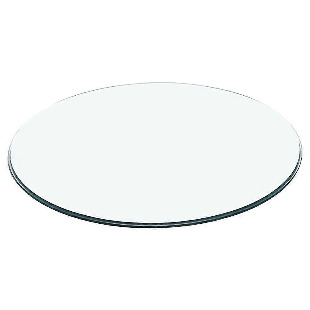 Plateau de table en verre rond Dessus de table en verre trempé épais Dessus de table en verre transparent épais pour table à thé