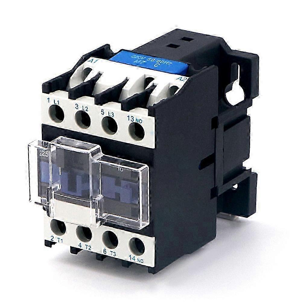 Cjx2-2510 3 Phase 3-pole 24-380v 50/60hz Din Rail Mounted Relay Ac Contactor Qinhai