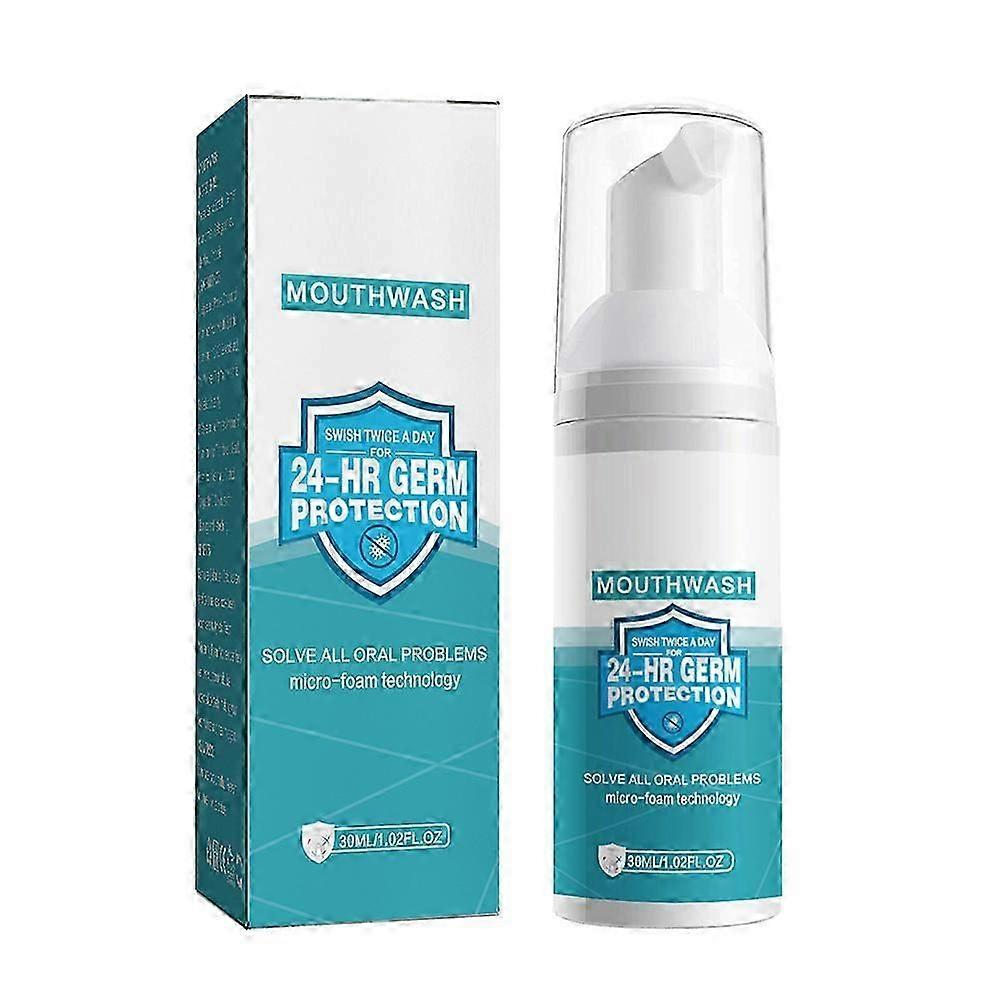 30ML Teeth Mousse Press-type Foam Toothpaste Breath Freshing Whitening Toothpaste