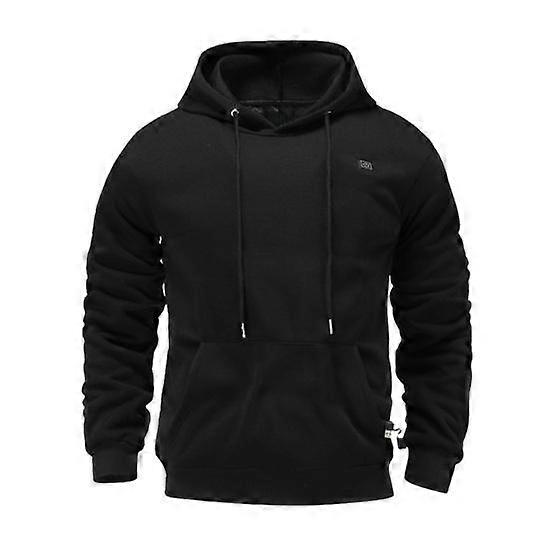 Men Heating Hoodie USB Charging Plus Size 3 Levels Temperature Adjustment