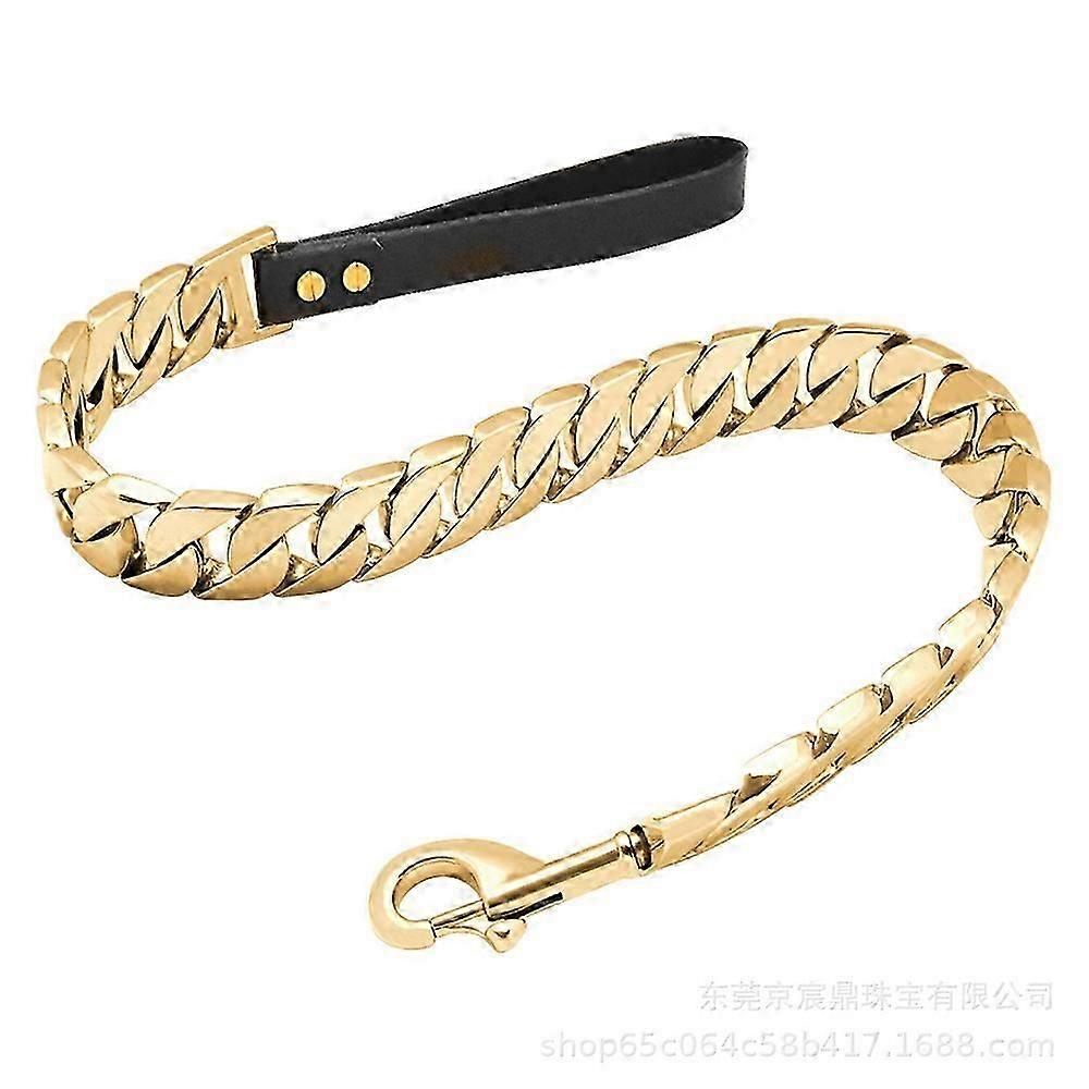 32mm كبير الفولاذ المقاوم للصدأ الأليفة لوازم الجلود مقبض المقود التيتانيوم الصلب مقود