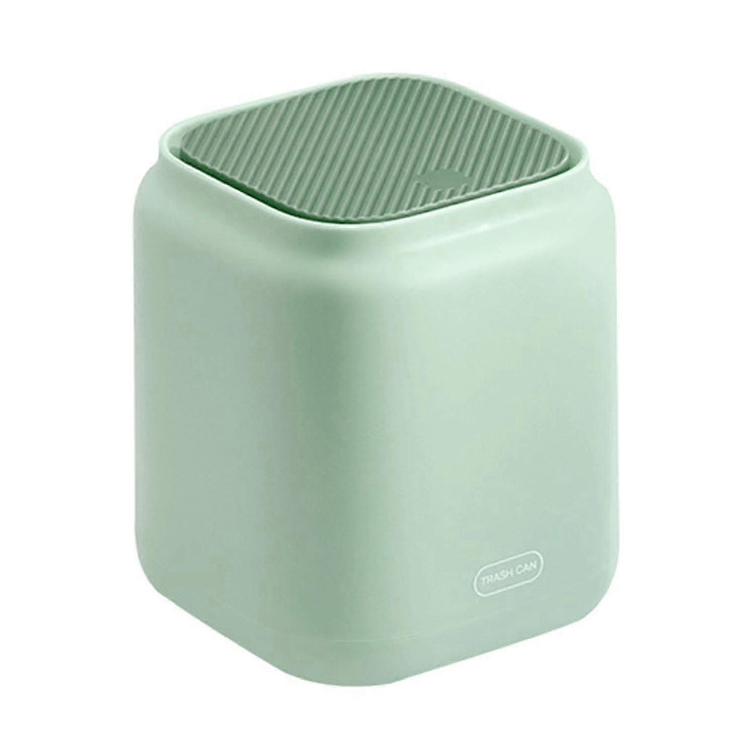 Trash Can Compact Multifuctional Push-on Design Modern Portable Tiny Dust Bin Household Supplies