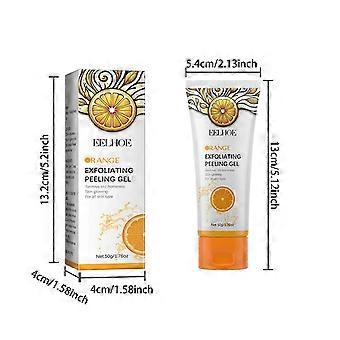 Orange Peeling Gel Gesicht Und Körper Peeling Gel Tiefenreinigung Feuchtigkeitsspendendes Gesichtspeeling 50ml