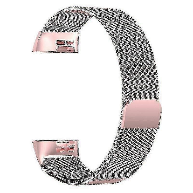 milanese Loop Bracelet Compatible With Fitbit Charge 3(pink)