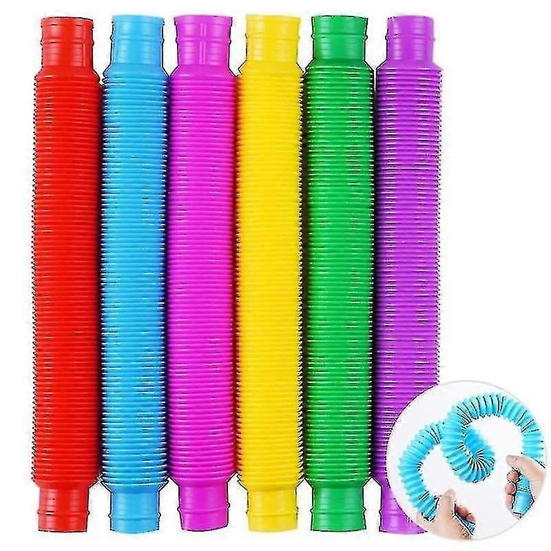 6pcs Fidget Pop Tube Stretch Pipe Toy