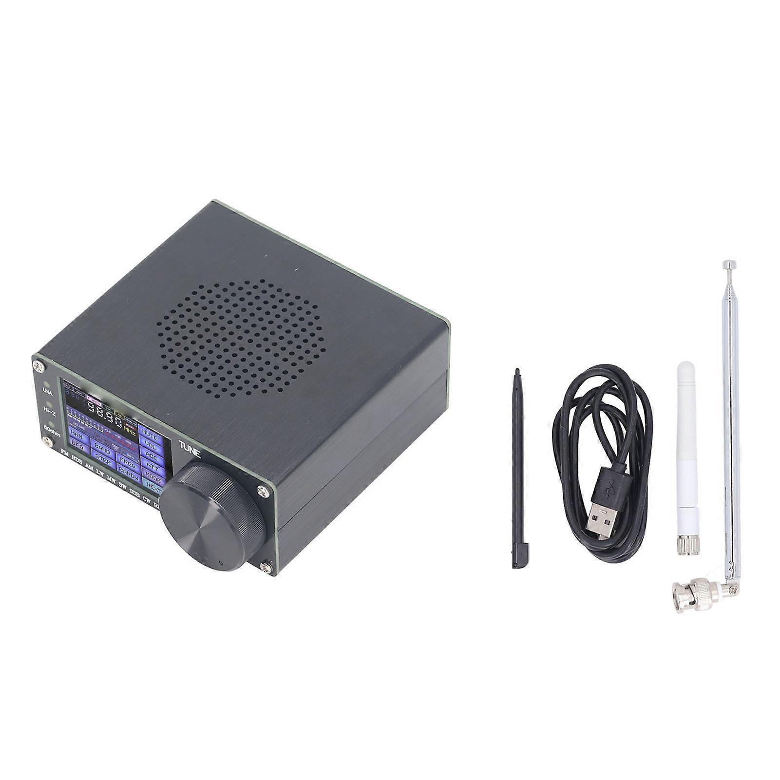 Fyearfly DSP Receiver, Full Band Portable Radio Receiver ATS25AMP 2.4 Inch Touch Screen 132KHZ To 30000KHZ FM LW MW SW SSB DSP Shortwave Receiver