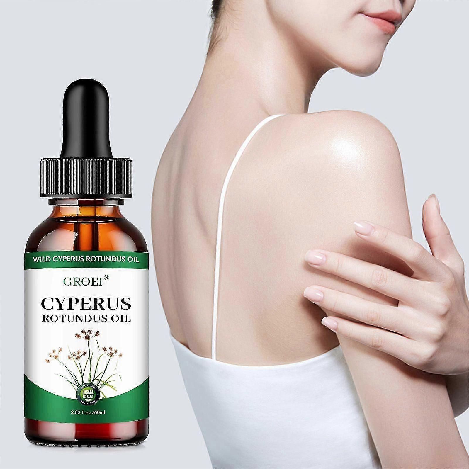 Cyperus Rotundus Oil, Κυπριακό Λάδι Αποτρίχωσης, 60ml Κυπριακό Λάδι με Σταγονόμετρο για Μείωση της Τριχοφυΐας του Σώματος, Λείο Δέρμα, Ενυδάτωση &; Καταπράυνση