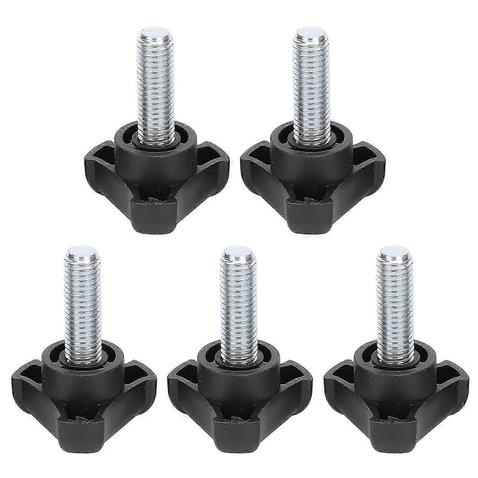 5pcs Plastic Triangular Head Handle Screw Knob Tightening Screw Set Accessory M10 30mm