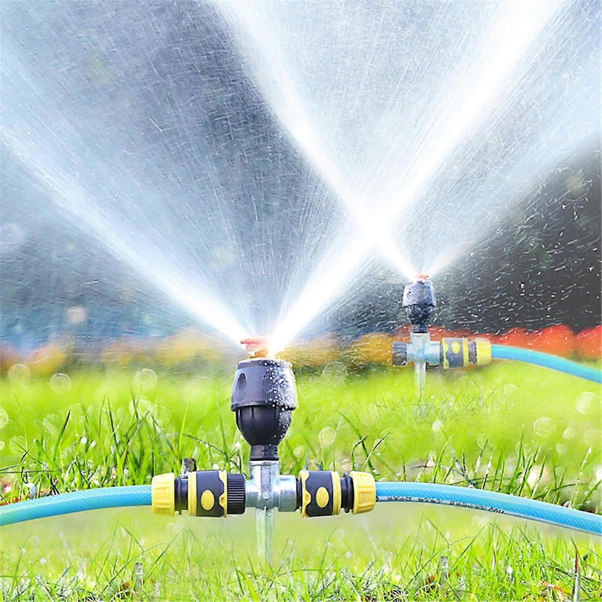 2pack Gear Drive Sprinkler, 360-Degree Automatic Sprinkler for Efficient Lawn Watering