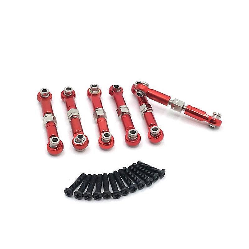 Adjustable Linkages Pull Rod Link for HS 18301 1/18 RC Car ,Red