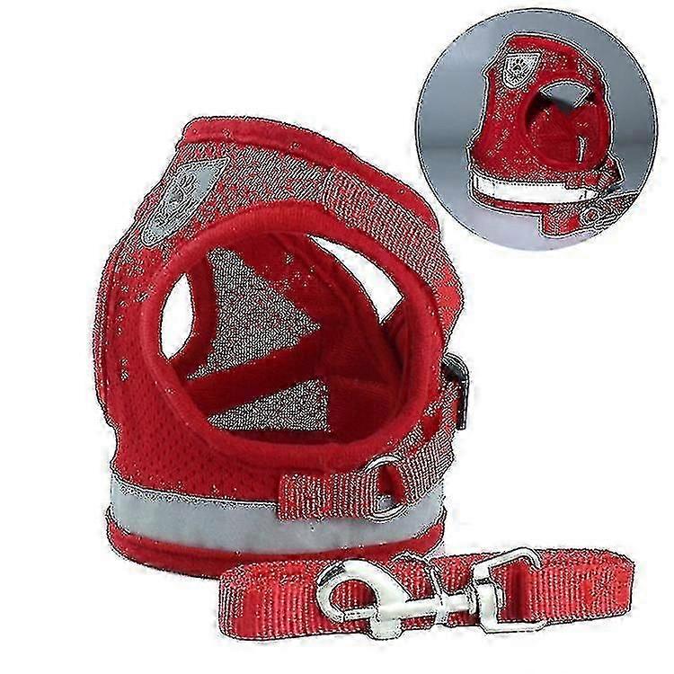 Dog Harness And Leash Set For Walking Cat And Small Dog Harness Soft Mesh Puppy Harness Adjustable Cat Vest Harness