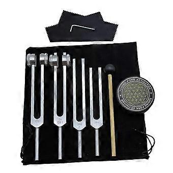Kompatibel mit Tuning kompatibles Healing Set 128Hz, 136Hz, 256Hz, 384Hz & Hockey Puck Activator kompatibel