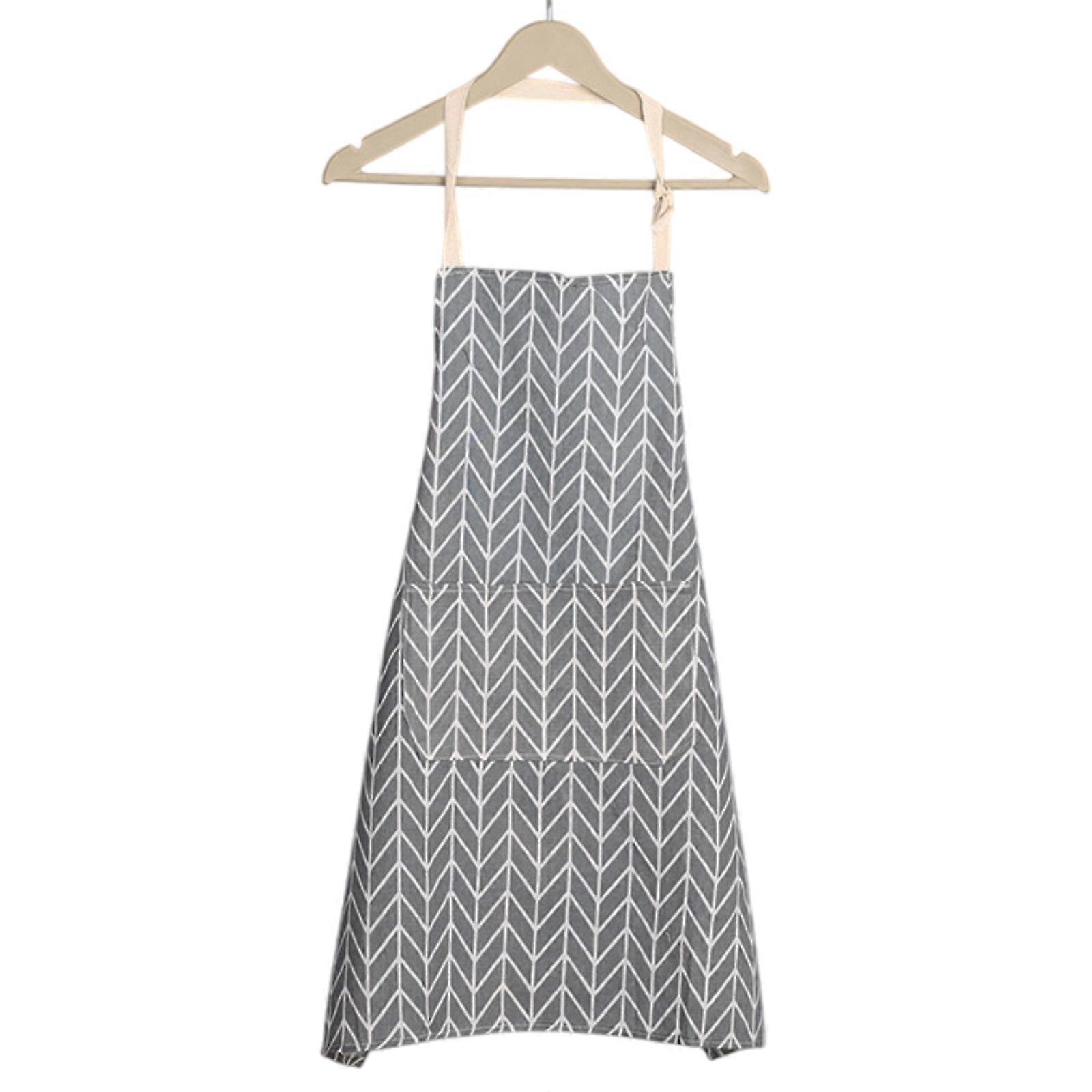 Adjustable apron with tabards pockets, unisex kitchen bib, wipe clean