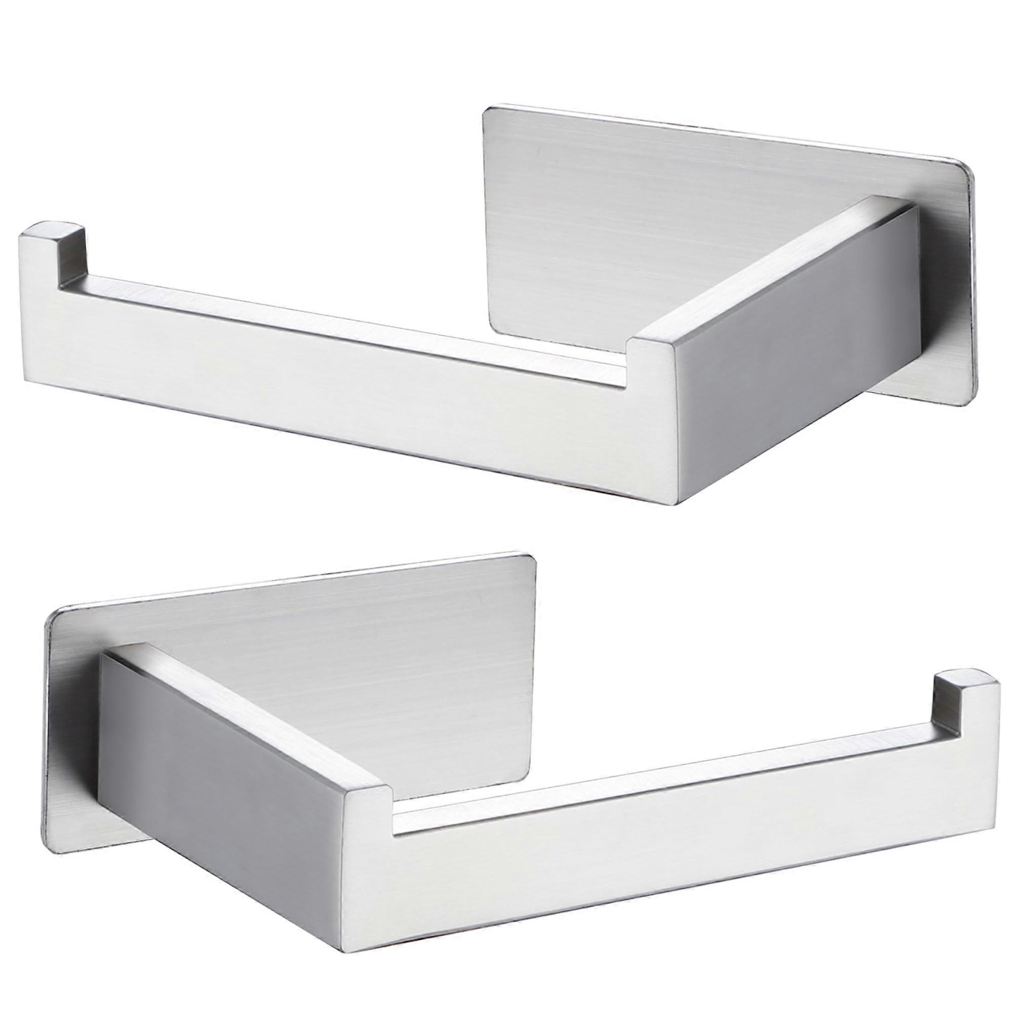 バスルーム用2パックブラッシュドニッケルトイレットペーパーホルダー