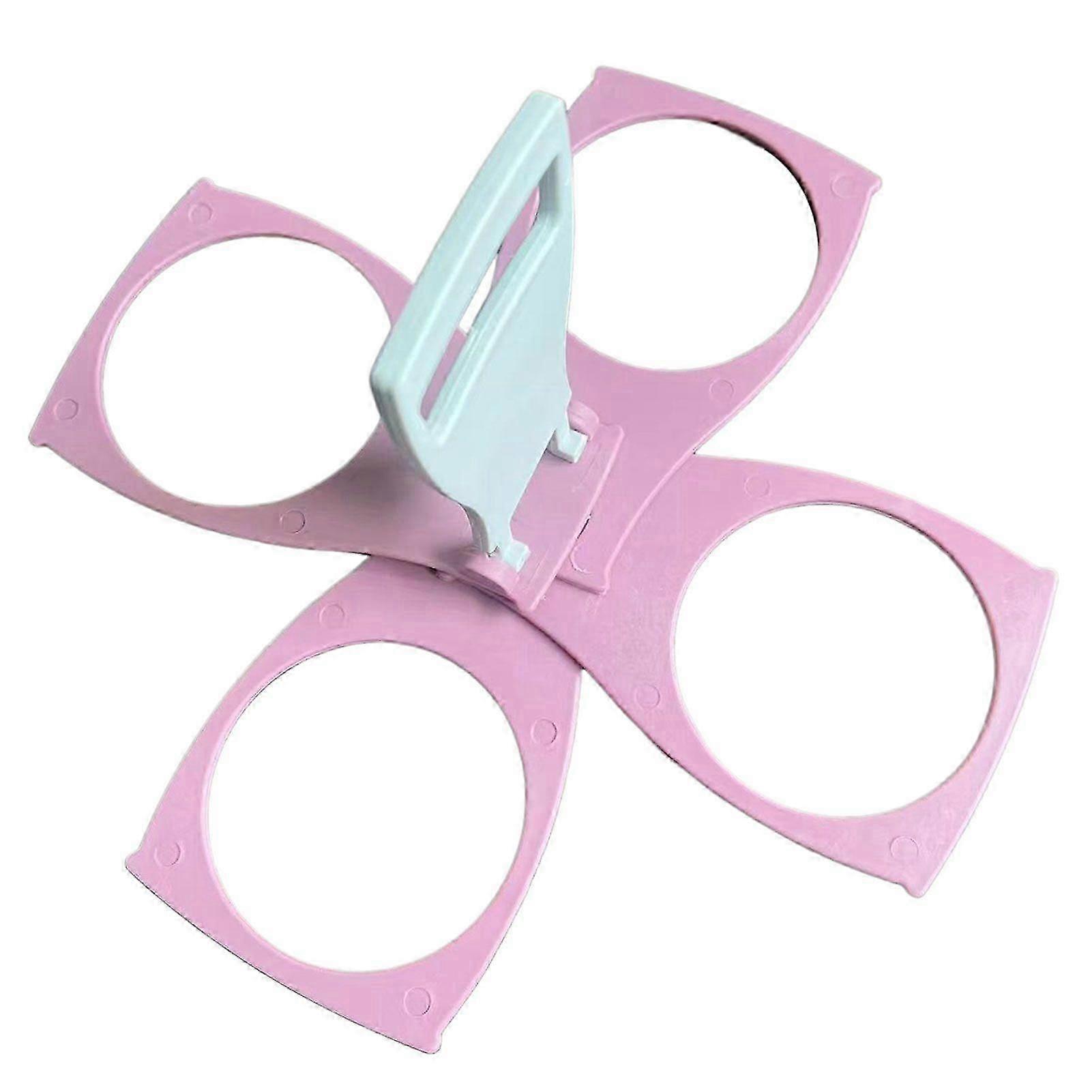 Taitettava pois kuljetusteline/caddy noutojuoma Pint olutjuomapidike 3/4 kupille 1kpl vaaleanpunainen