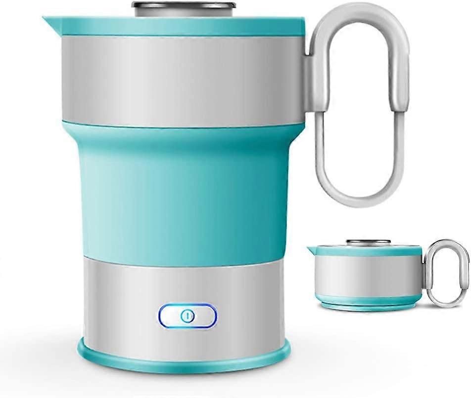 Foldable Electric Kettle 0.6L Silicone Travel Kettle Dual Voltage 600W Stainless Steel Collapsible Design