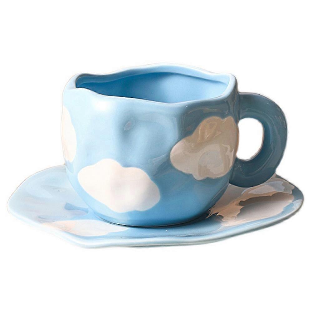 Coffee Cup, Hand Painted, Ergonomic Handle