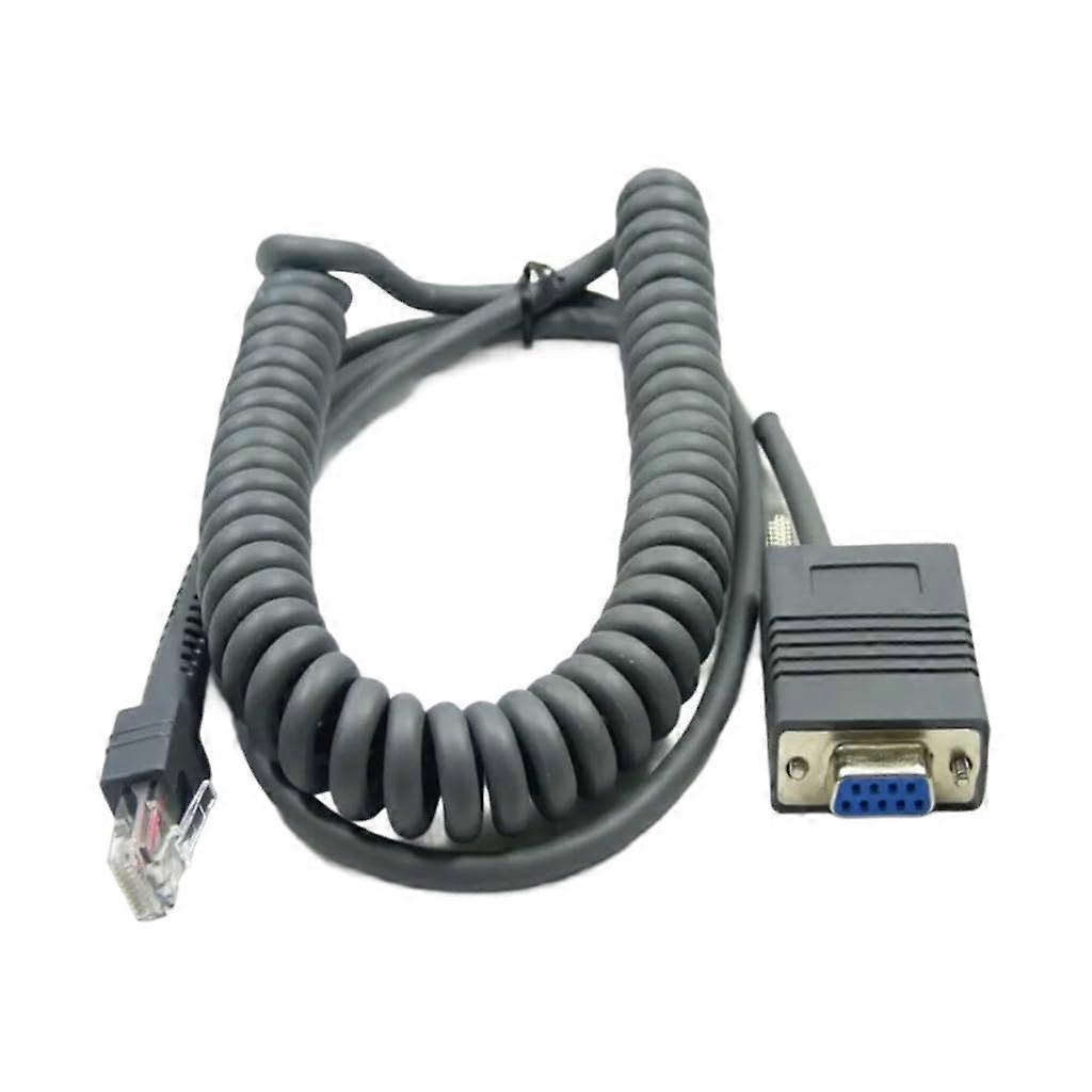 RJ45 to DB9 RS232 Cable 5M for LS2208 LS1203 Barcode Scanners Data Transfer in Warehouse Environments