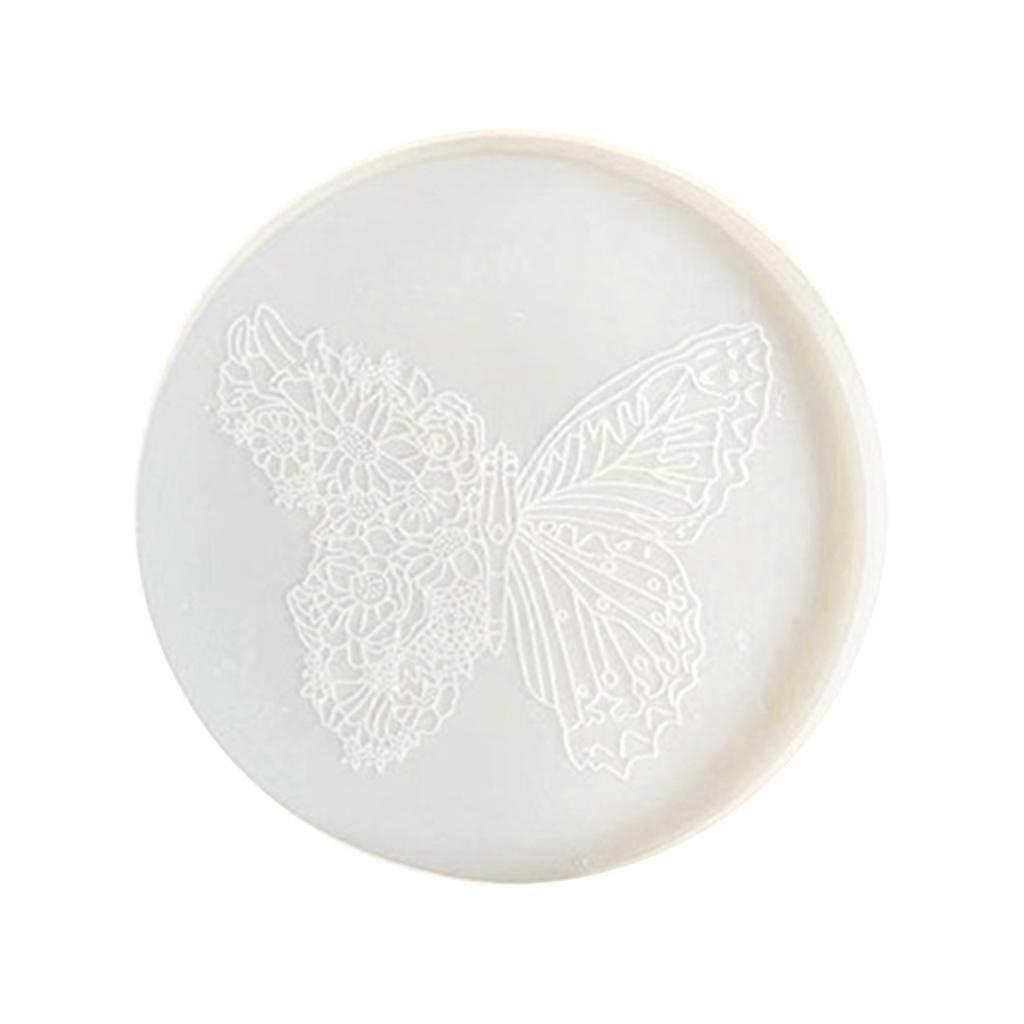 Coaster Cup Mat Epoxy Resin Casting Mold for Resin DIY Crafts Handmade Gift DIY Round Coaster Silicone Mold