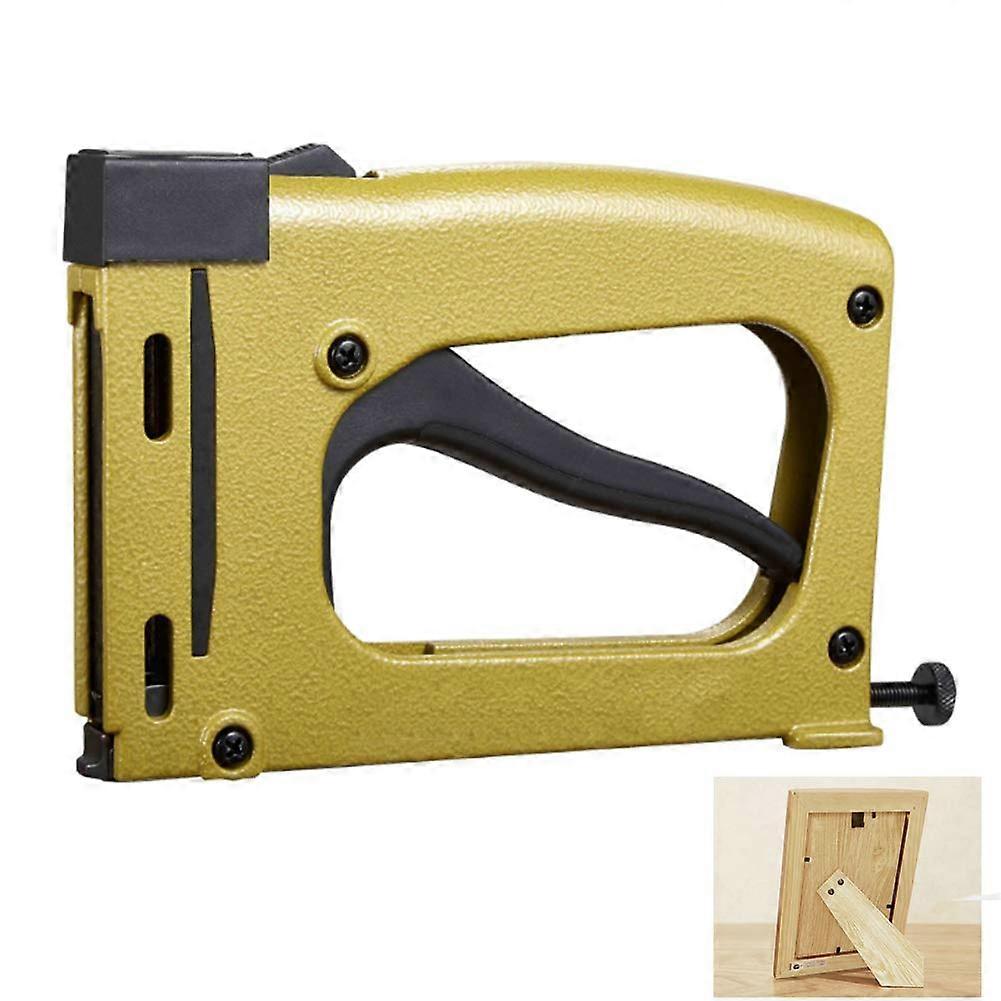 Hand Staple Pistol Manual Brad Nailer Compatible with 1000 Staples Tacker for Art Framing 200x125x30mm