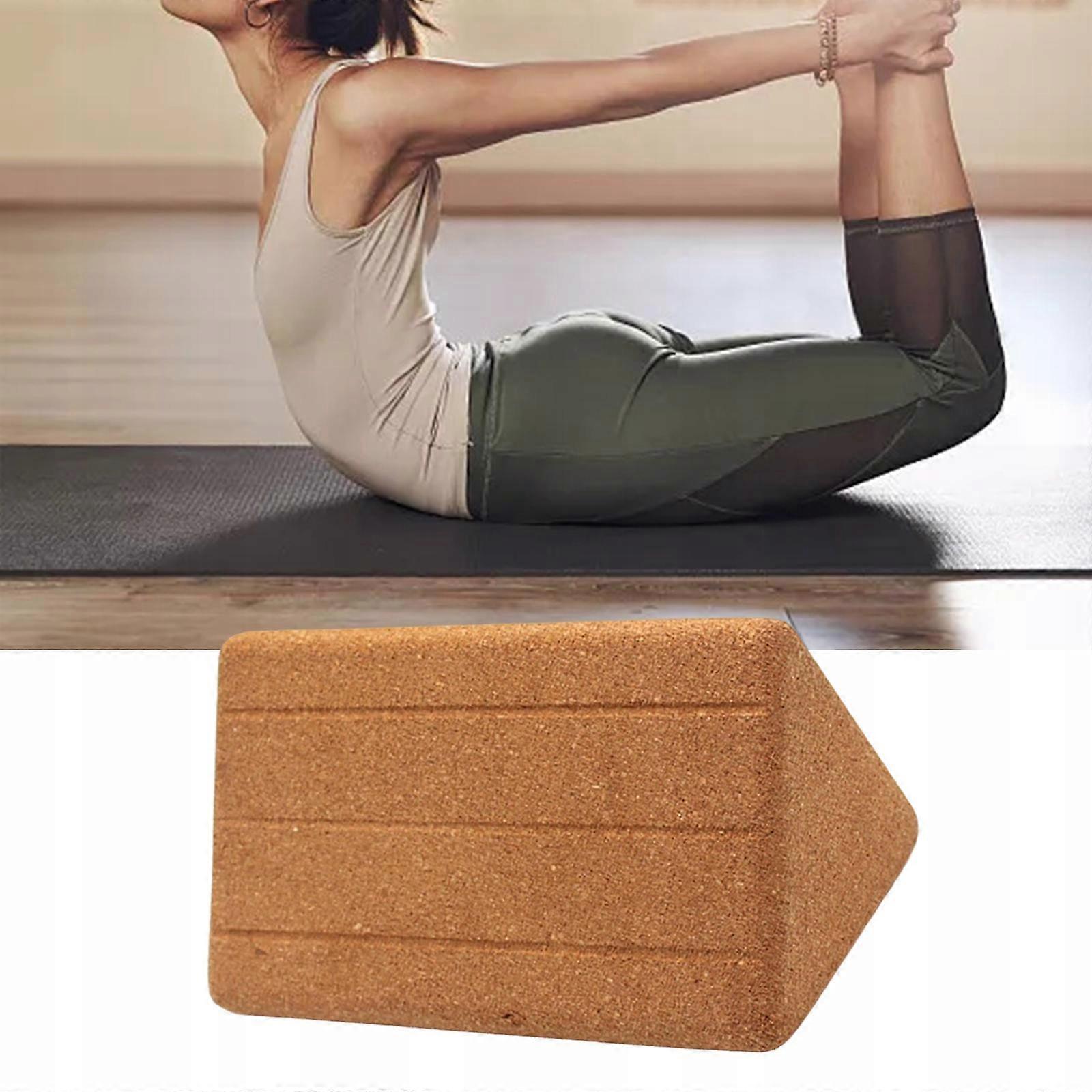Natural Cork Yoga Block Lightweight Large Exercise Block