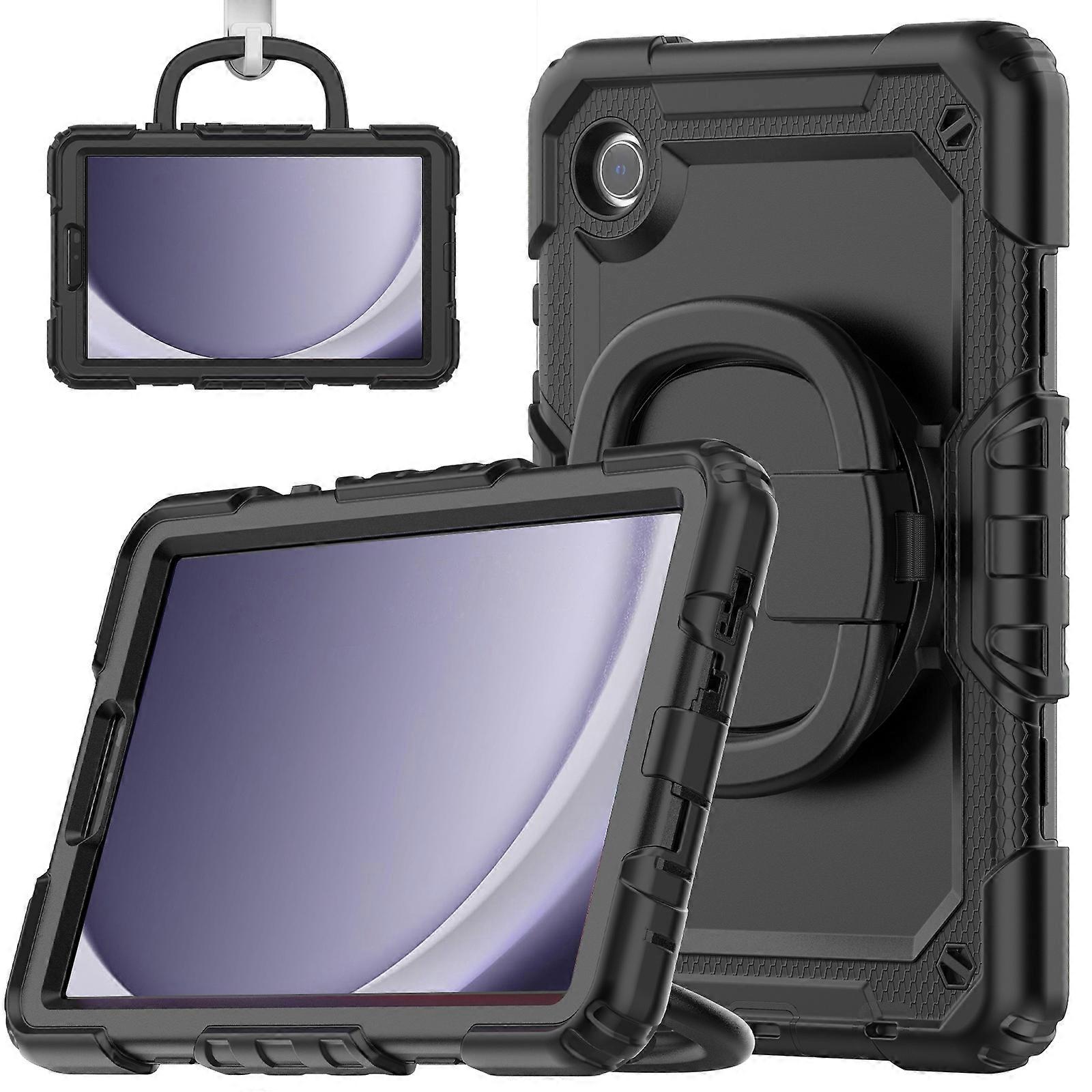 Handle Silicone Hydric PC Tablet Case with Shoulder Strap