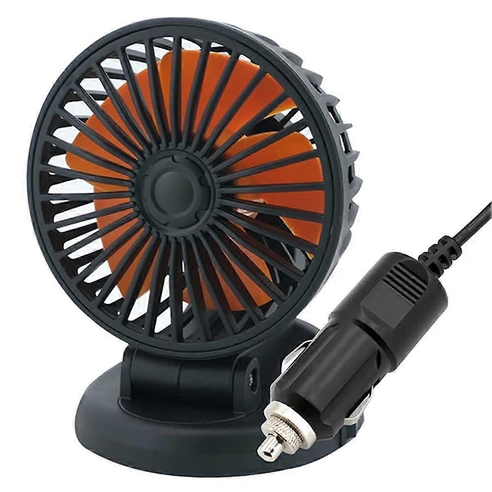Personal Car Fan 24V, Compact Mini Cooling Fan for Travel, Desk, RV, Camping, Free Angle Adjustment, Powerful Summer Gadget