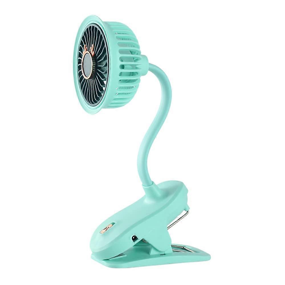 Mini Clip Car Fan 360-Degree Rotatable USB Clip-On Home Office Cooling Fan For Sedan, SUV, RV, Boat, Truck Deer Pattern