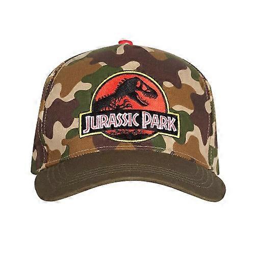 Jurassic Park Camo Logo Baseball Cap