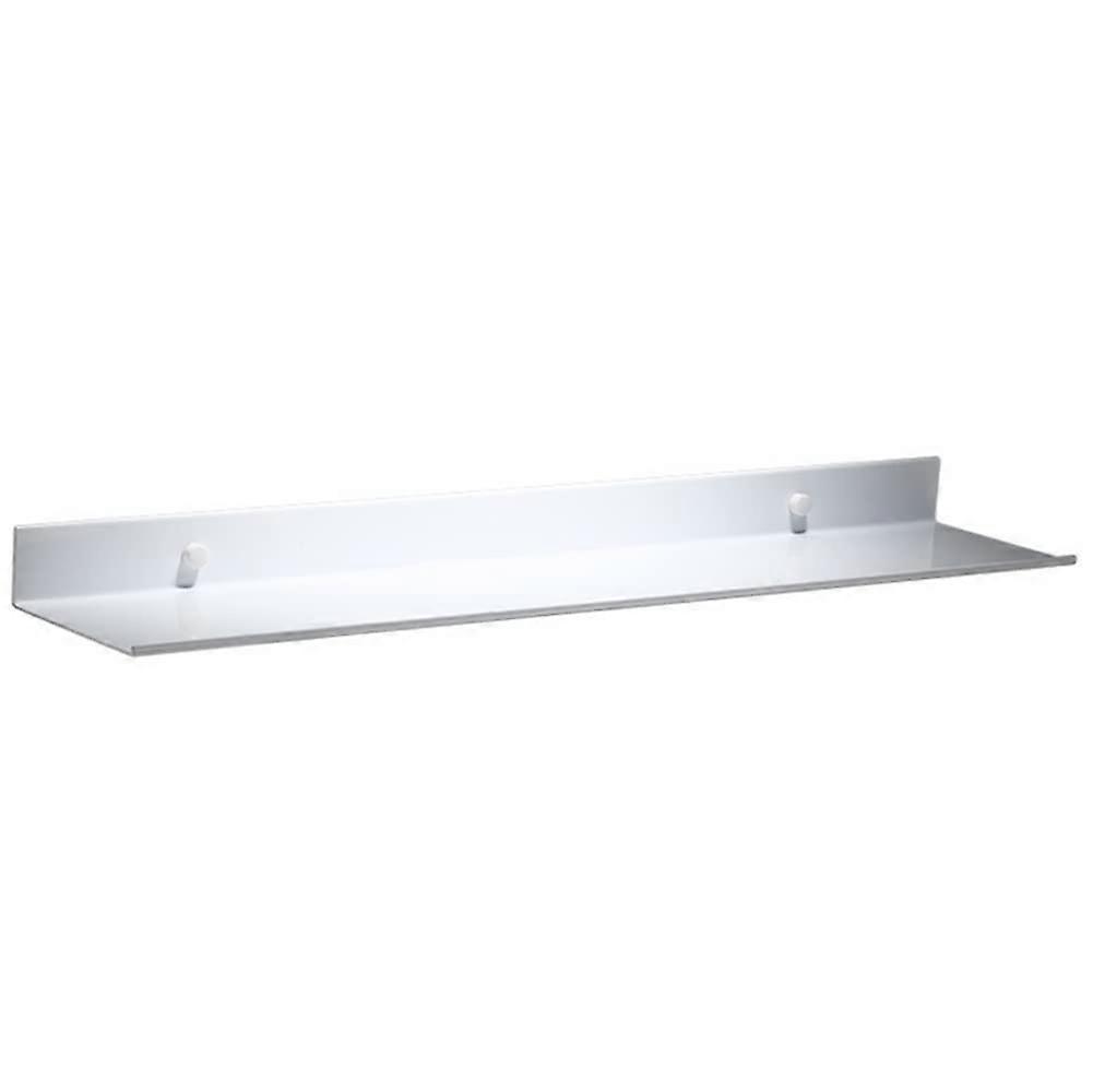White Metal Wall Mounted Floating Shelves Saving Ledge,Space Rustproof Aluminum Bathroom Shelf