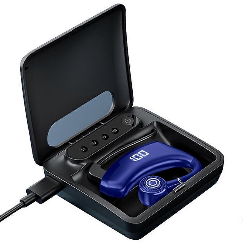 V9S Bluetooth-compatible Single-Ear (Monaural) Headset Business Style LED Display Wireless