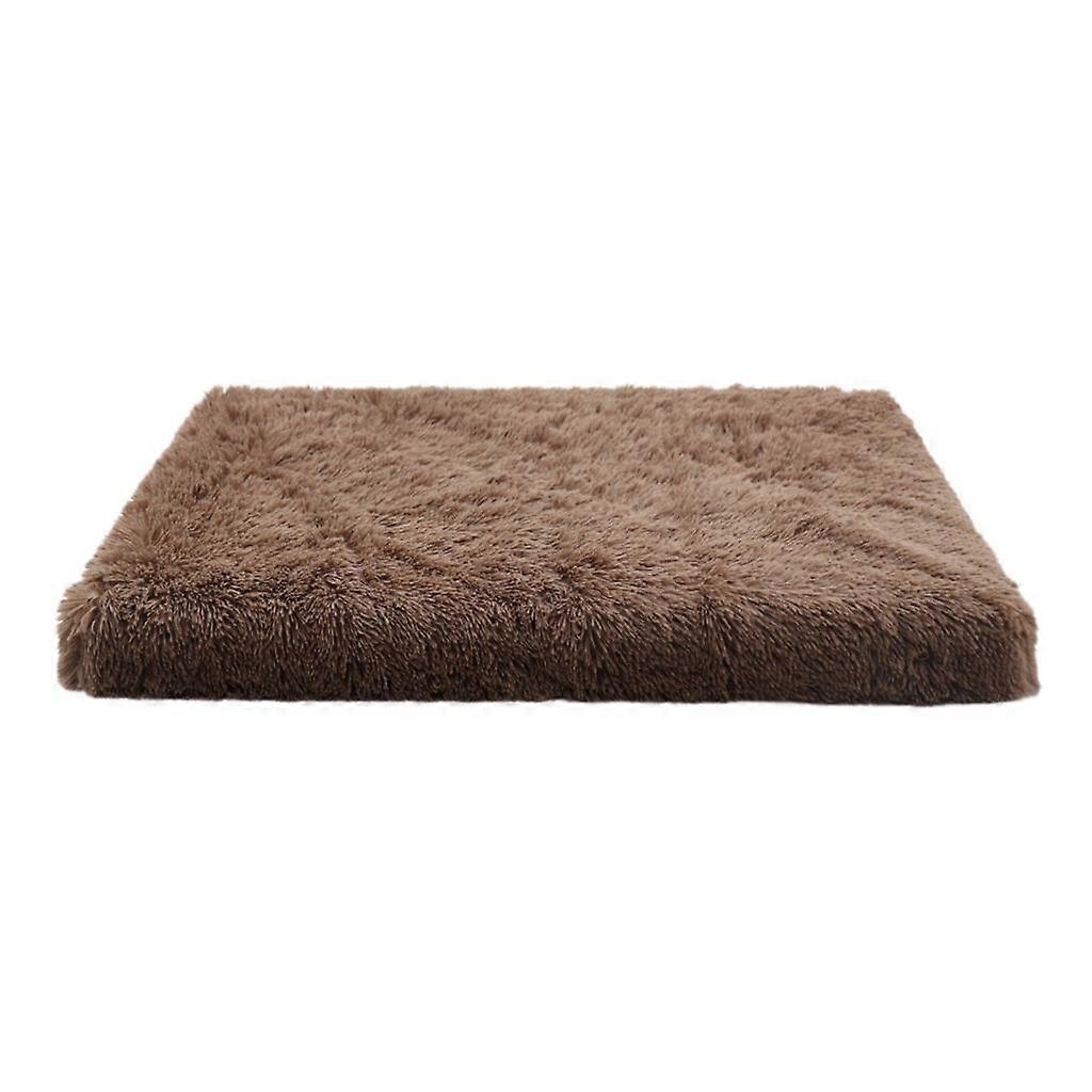 Square Long Plush Warm Dog Bed with Zipper Cat Mats Pet Kennel Warm Sleeping