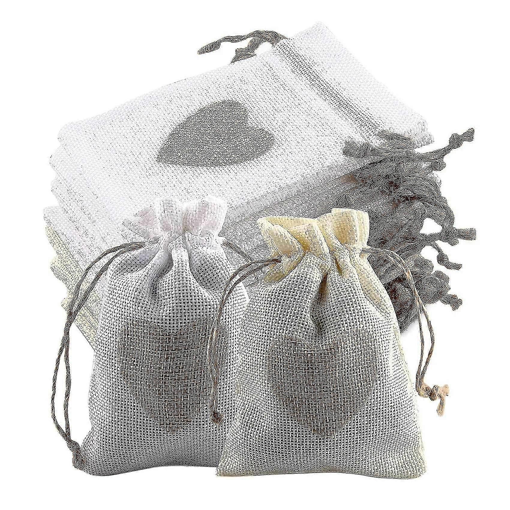 24pcs Burlap Pouches With Drawstring Candy Gift Bag For Stuffing Bag