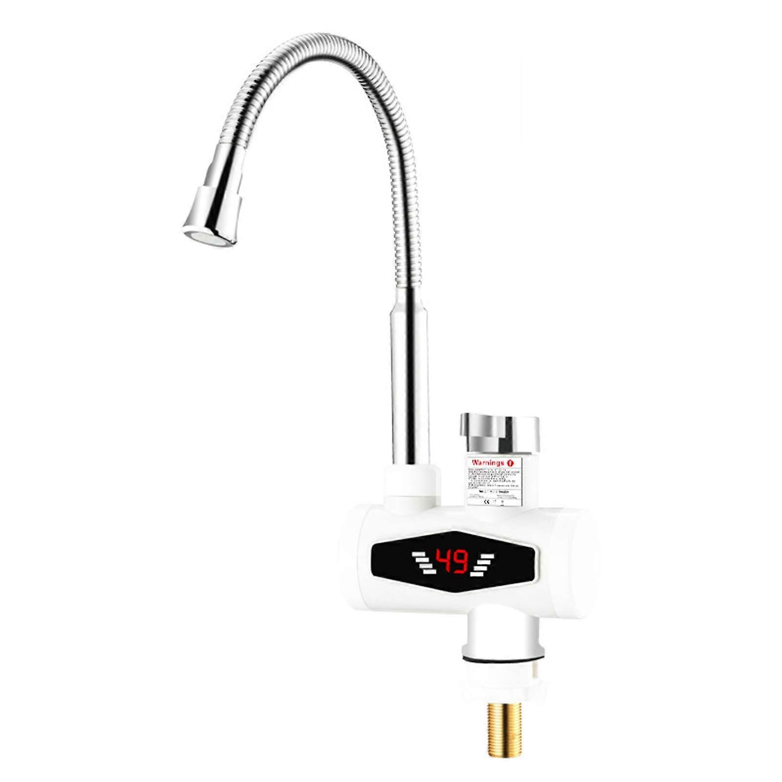 Household Instant Electric Hot Faucet Rotatable Display, Hot/Cold Water Mixer, Single-Handle Kitchen Faucet, Color B