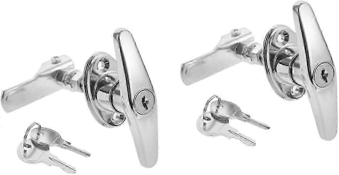 2 Sets Electric Cabinet Door Handle Lock Keyless Entry Door Lock Security Drawer