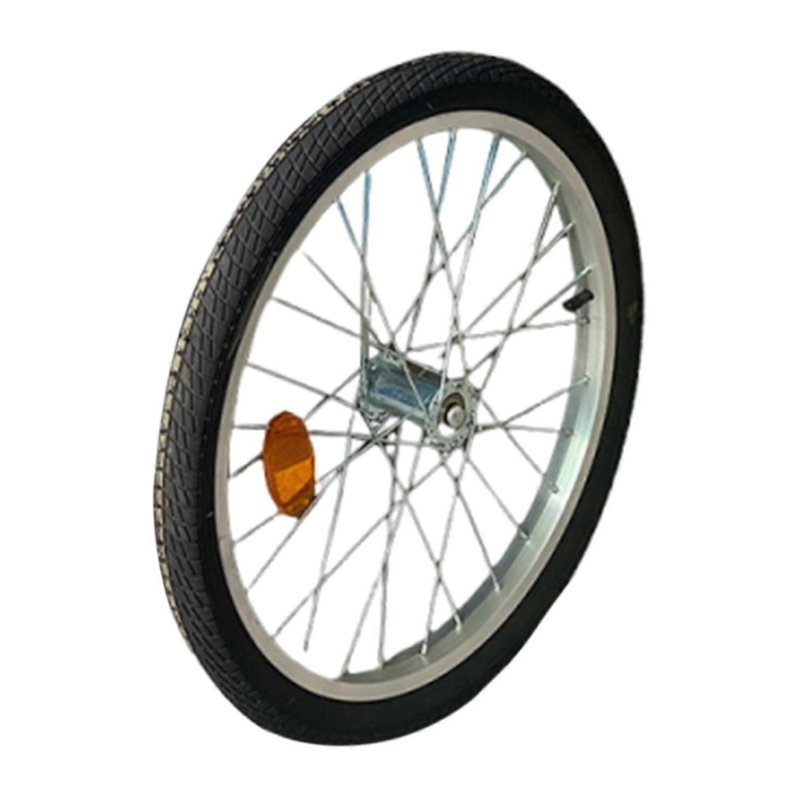 Bicycle Trailer Wheel Bike Trailer Component Sturdy Easy Install Practical Support Strong Load Capacity Portable Spare Wheel