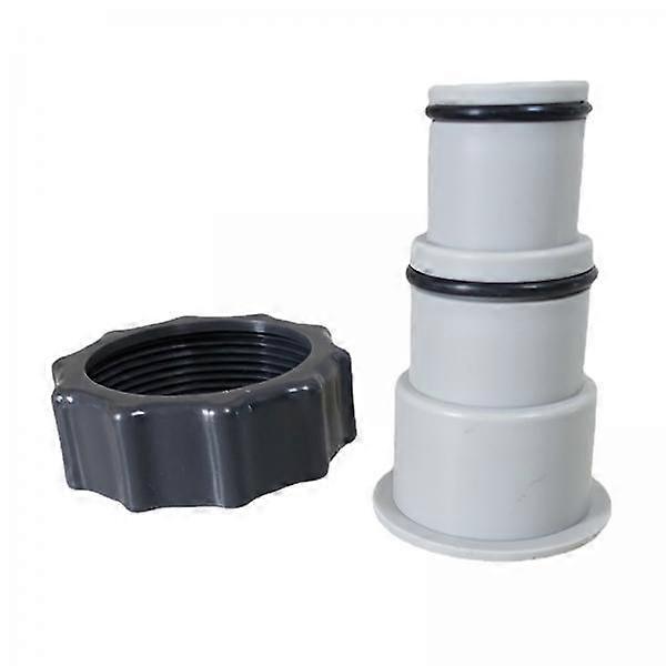 Portable Swimming Pool Hose Adapter, 3 Connections, Valve with Clamp for