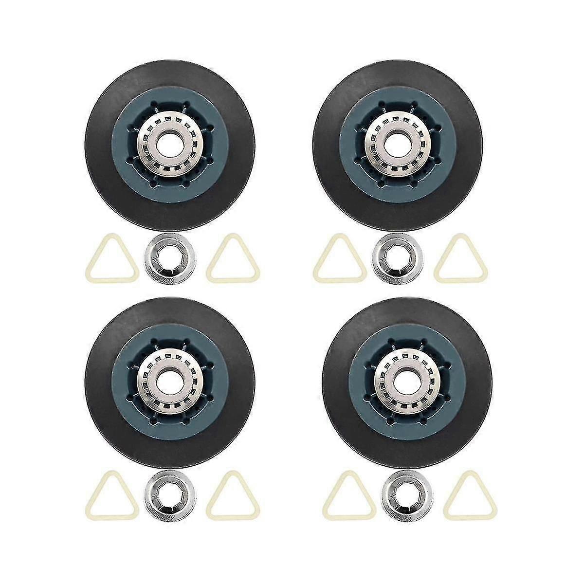4pack W10314173 Dryer Drum Roller Replacement For Dryer Compatible With Wpw10314173 Roller Drum Sup
