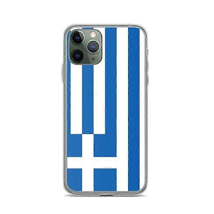 iPhone Case - iPhone 11 Pro - Greece Flag - Flexible - Multicolor - Vertical