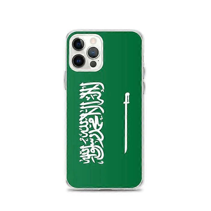 Phone Case – Saudi Arabia Flag – Compatible with iPhone 12 Pro – Soft Case – Durable and Shockproof – Pixelforma