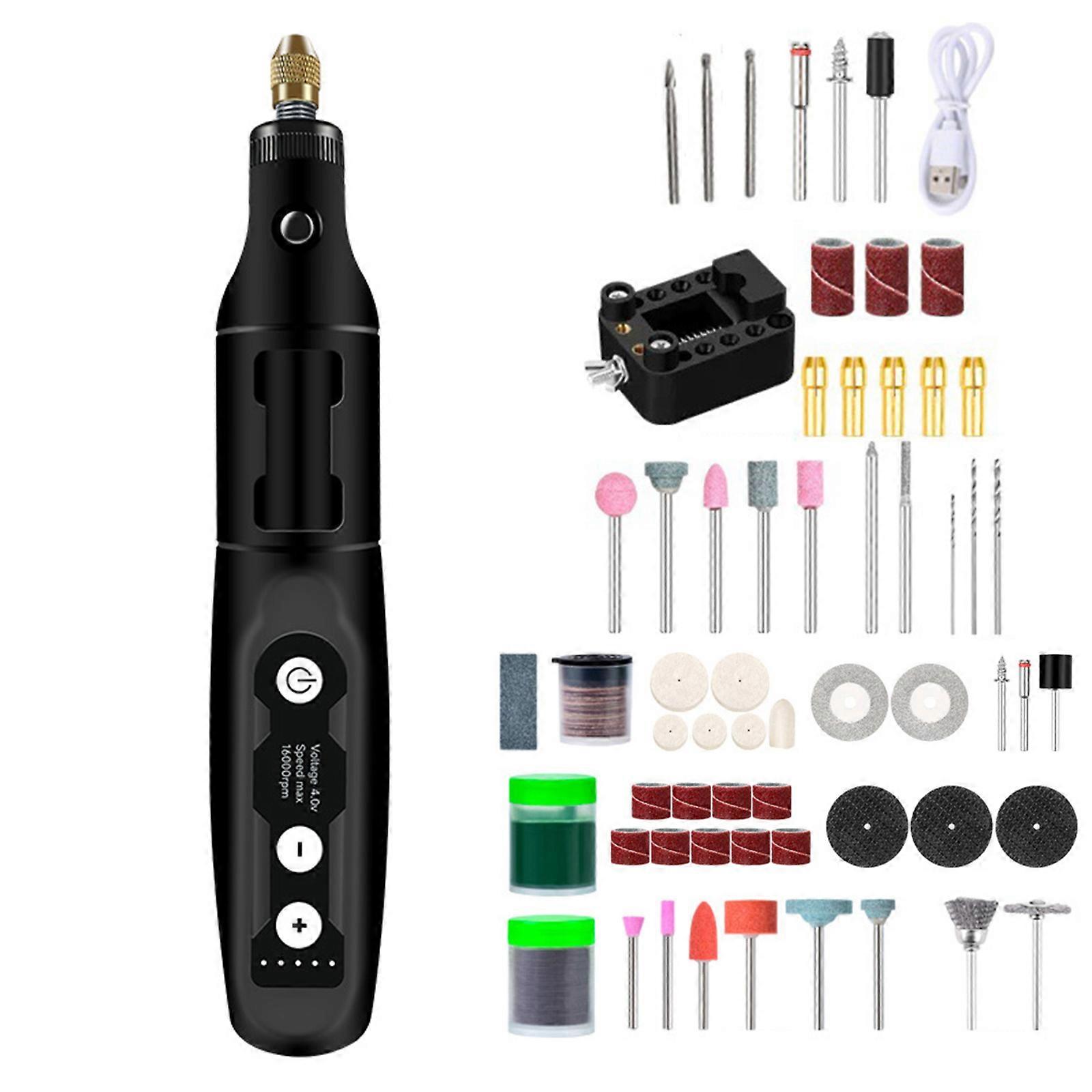 3.7V 18000rpm ηλεκτρικό τρυπάνι USB επαναφορτιζόμενες ασύρματα ασύρματα εξαρτήματα τρυπανιών εργαλείων στυλό χάραξης περιστροφικά ασύρματα εξαρτήματα τρυπανιών χεριών εργαλείων