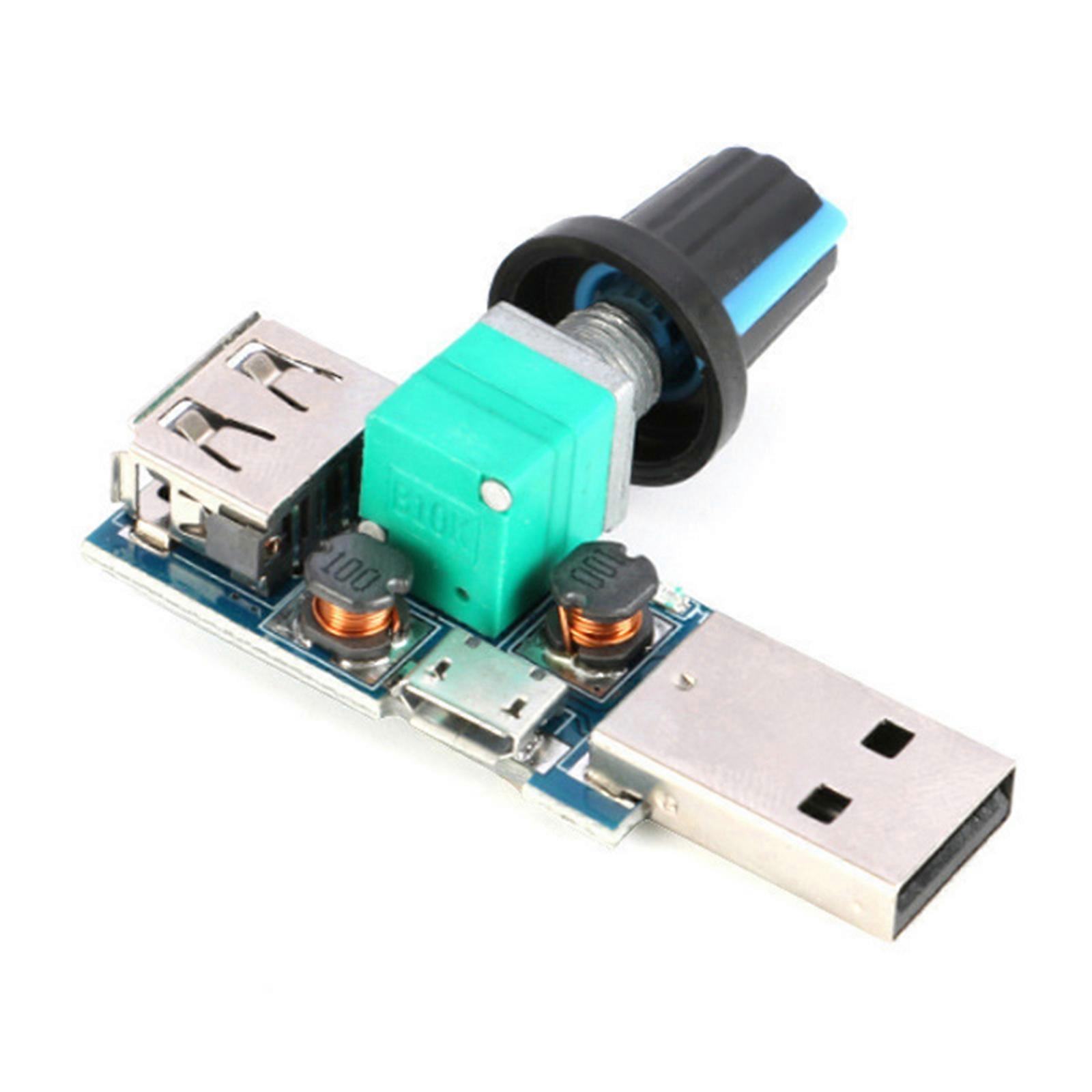 USB Fan Volume Regulator Module Control Wind Speed 5W USB Fan Volume Speed Stepless Governor Module Speed Controller