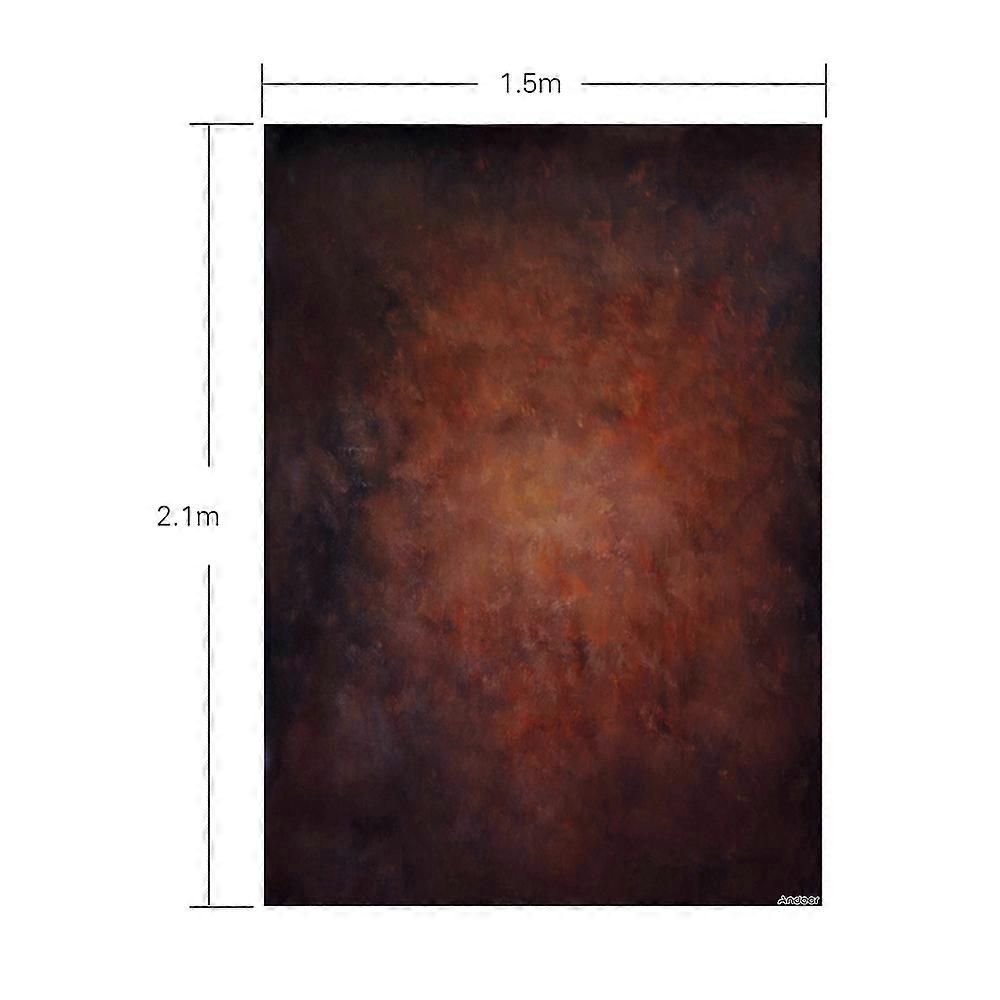 Andoer 1.5 * 2.1m/5 * 7ft Photography Background Brown Wall Backdrop for DSLR Camera Photo Studio Video Weeding Decor