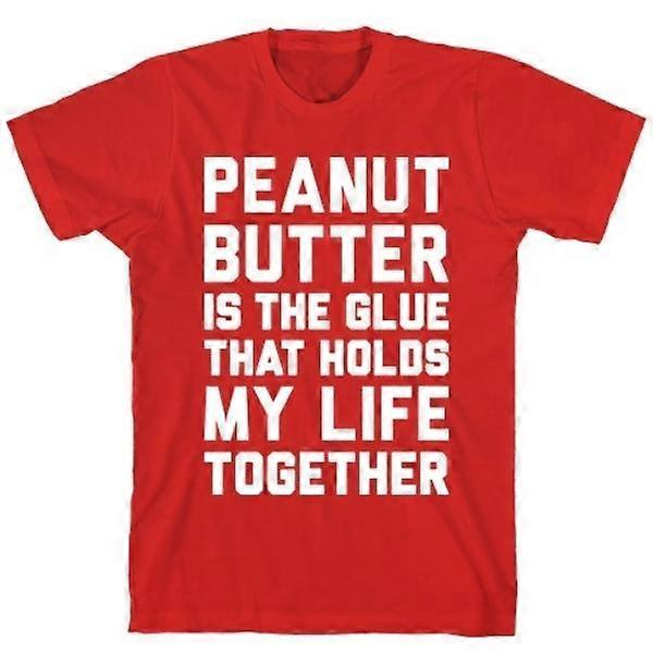 Peanut Butter Is The Glue Red T-shirt