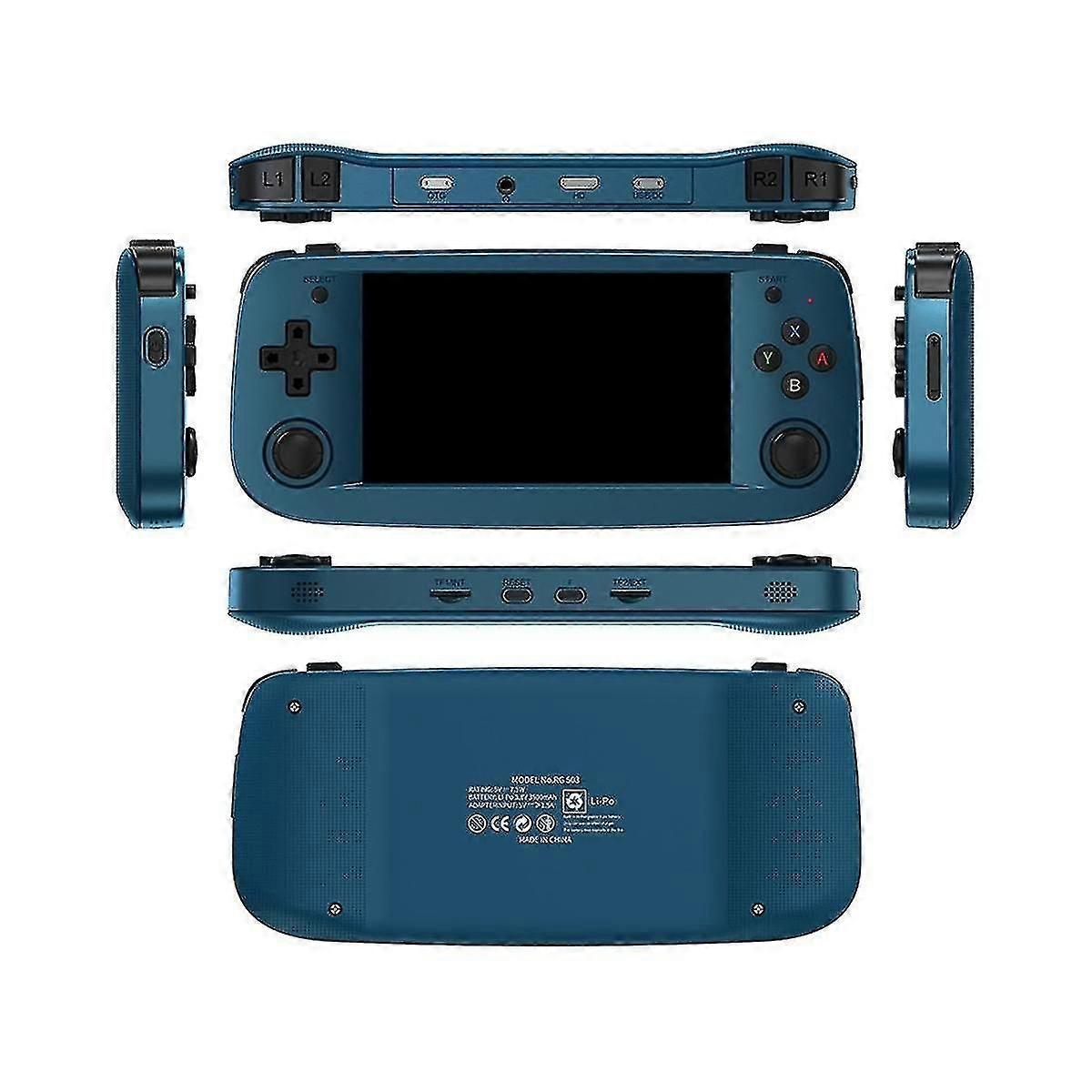 Rg503 Retro Game Console 4,95 polegadas 16g + 64g 20000 Jogos Handheld Video Player Linux Sistema Full View