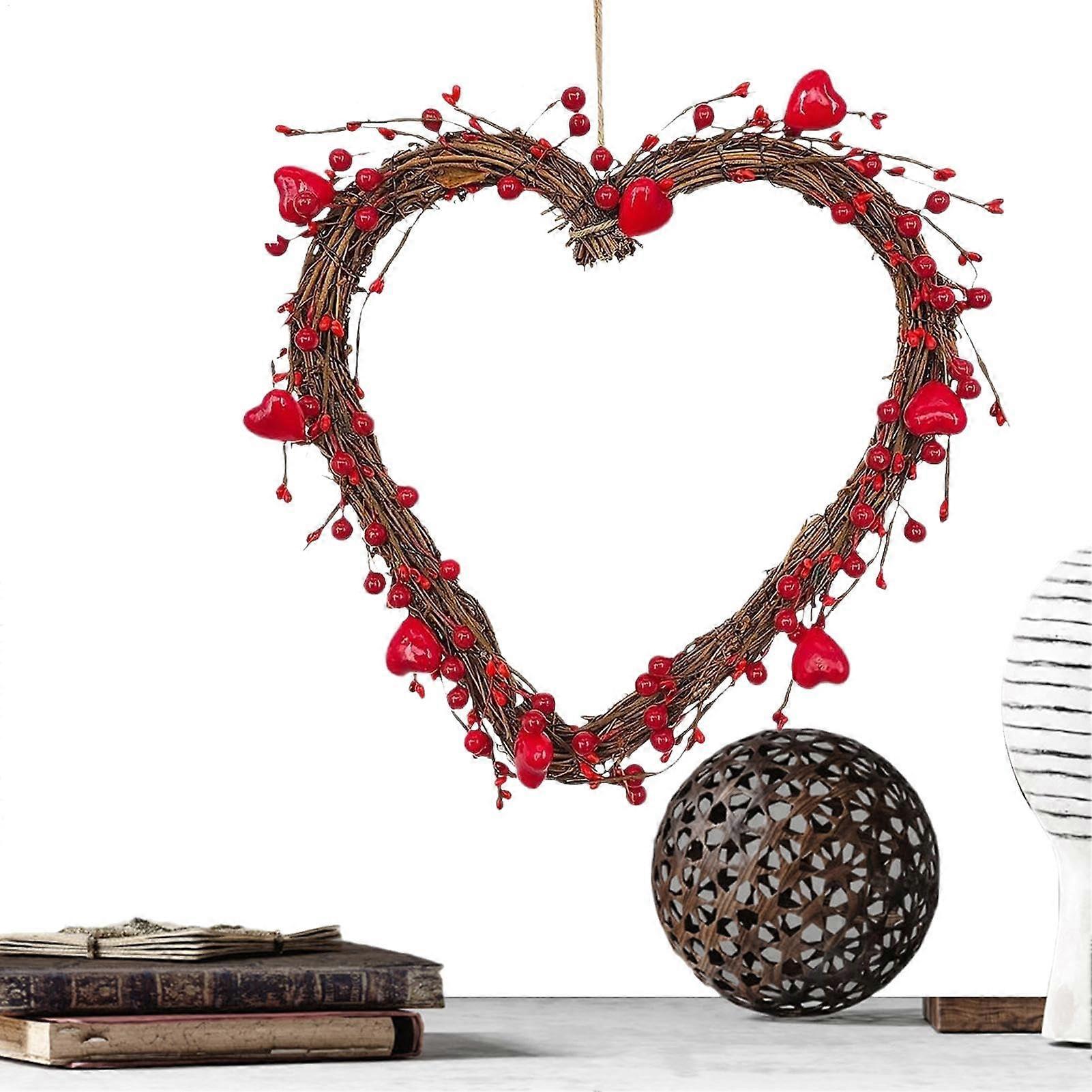 Valentines Wreath, Valentines Day Decor, Door Wreath