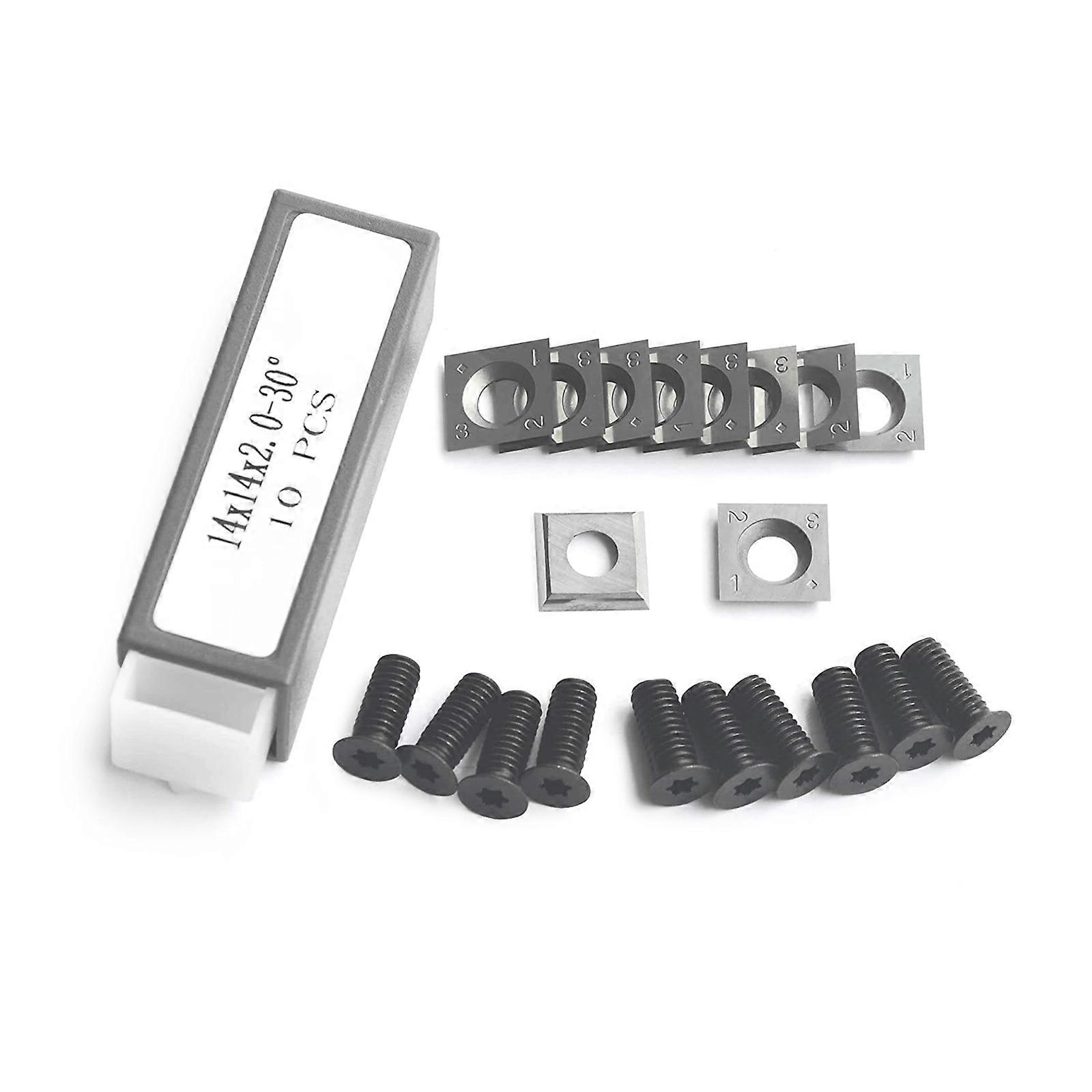 14mm Square Alloy Cutter Inserts Knives for Woodworking Planer Insert Cutter Perfect for General Purpose